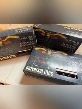Vintage (1988) Outdoor Christmas Lights - Multi-Color (3 boxes new)